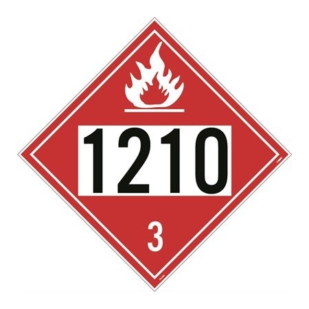 Four Digit Placard 1210 Class 3